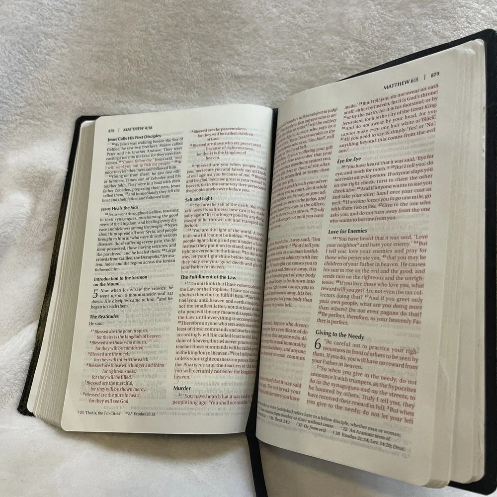 Zondervan NIV Holy Bible Black‎ Bonded Leather Personalized 9780310435648